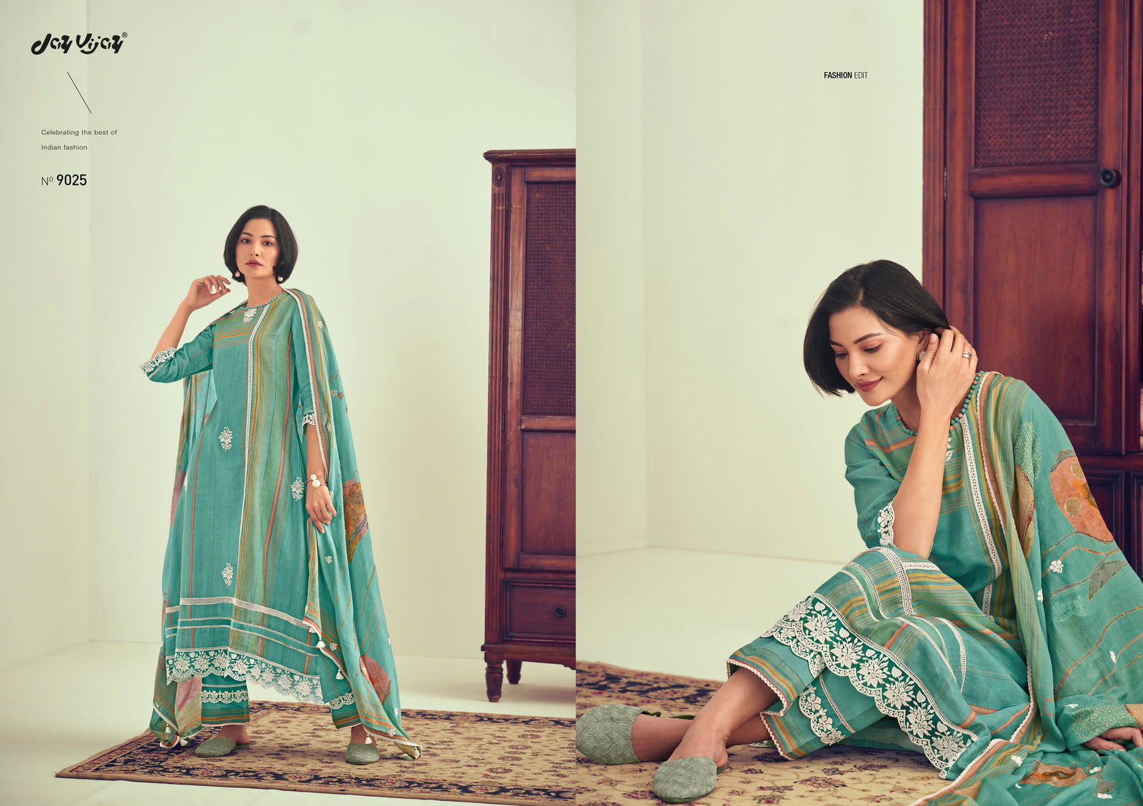 Ladli By Jay Vijay Linen Printed Salwar Kameez Wholesale Clothing Suppliers In India 